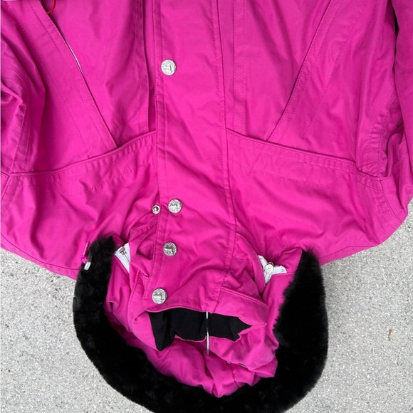 Vintage 90s Obermeyer Pink Ski Snow Coat Jacket Size 6 Petite Women’s Small - Picture 2 of 13